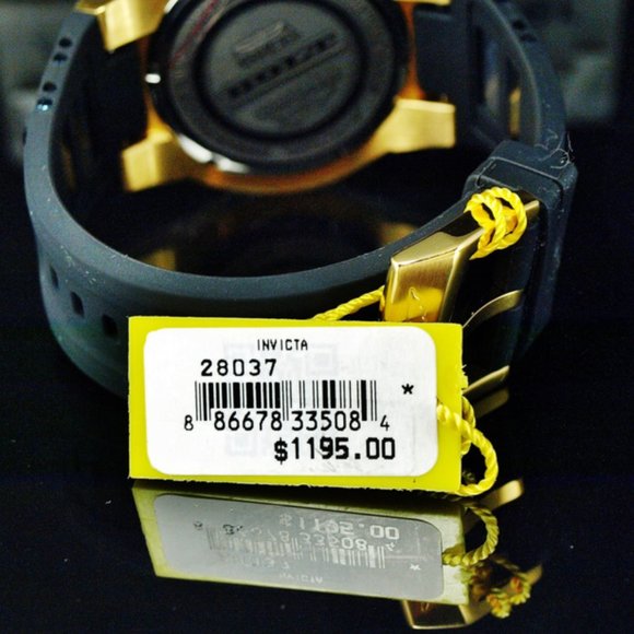 50% OFF! Invicta 52mm Bolt Gold Watch w/ pricetags - Picture 2 of 5